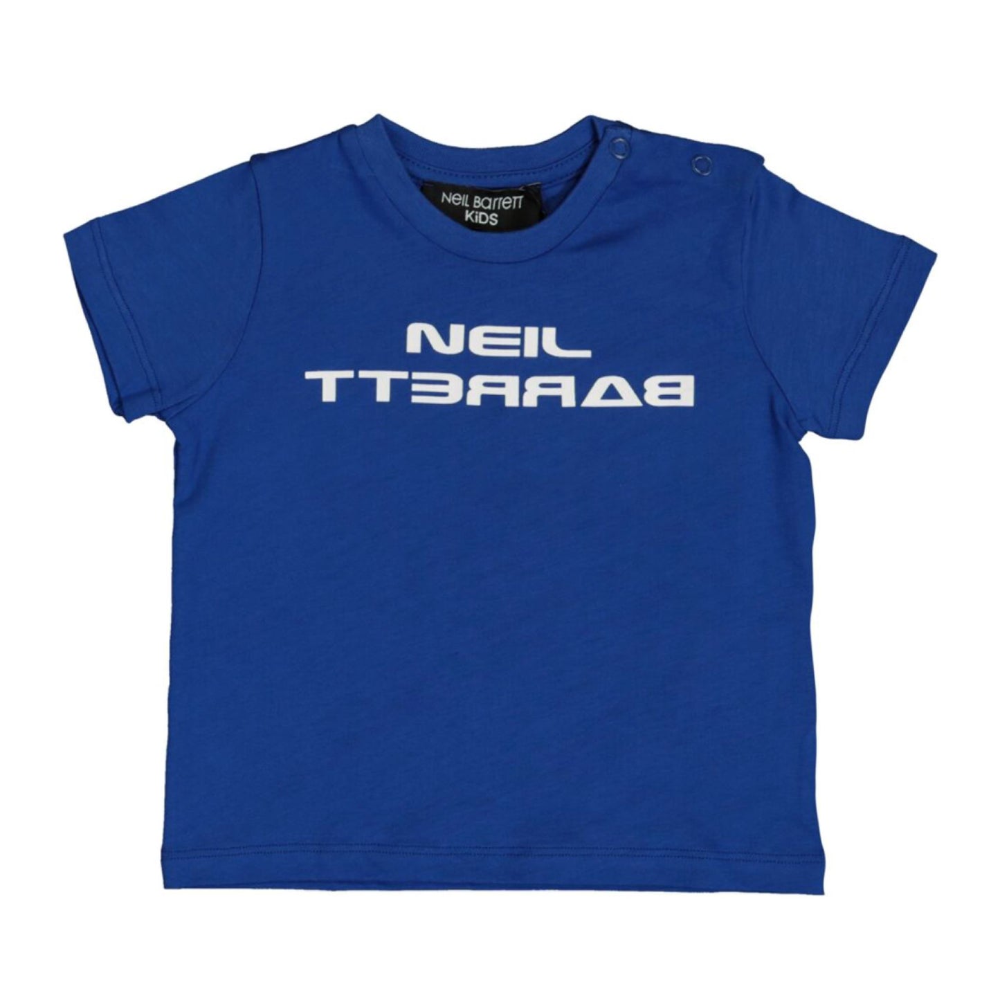 Kids Neil Barrett Blue Logo Tee Kids T-Shirt Neil Barrett 