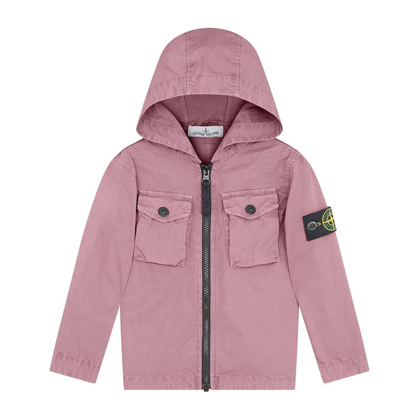 Stone Island Junior Pink Dyed Hooded Overshirt – DANYOUNGUK