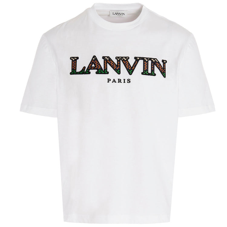 Lanvin White Embroidered Logo T-Shirt T-Shirt Lanvin 