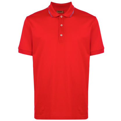 Missoni Logo Collar Red Polo Polo Shirt Missoni 