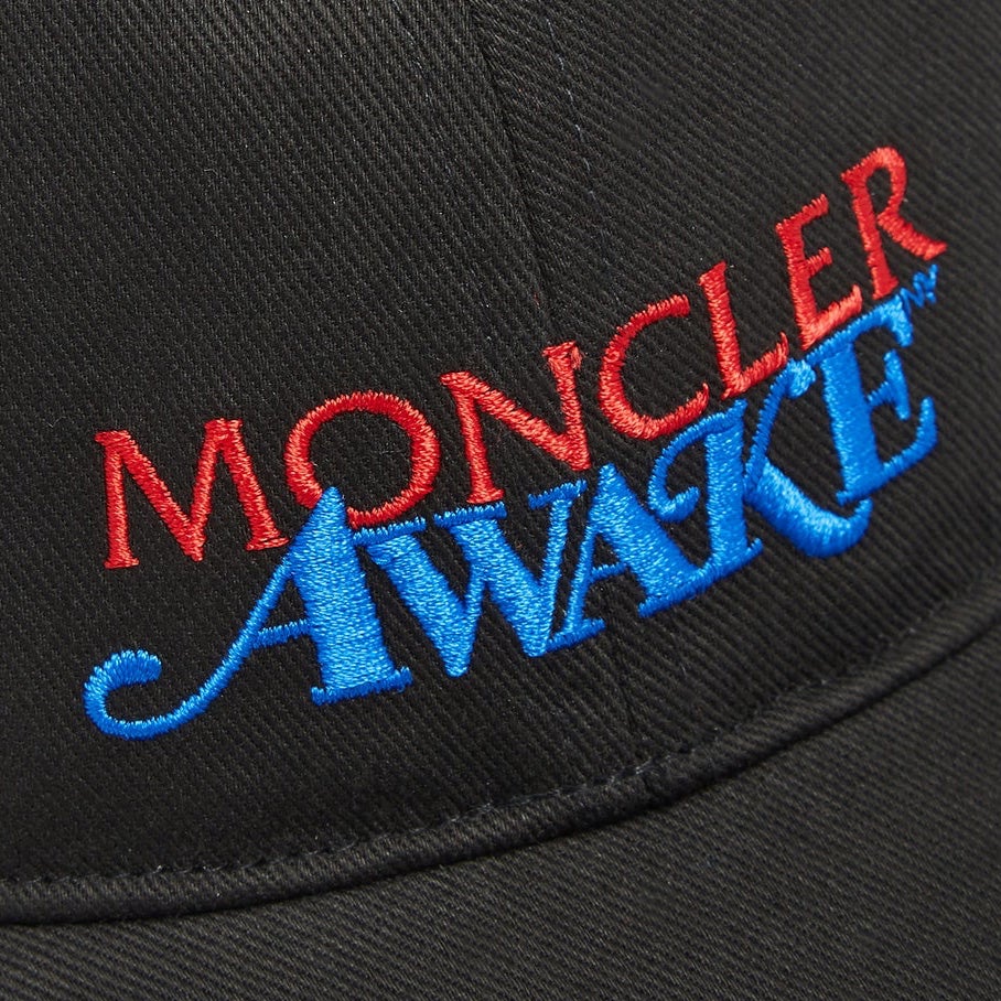 Moncler Black Embroidered Logo Cap Cap Moncler 