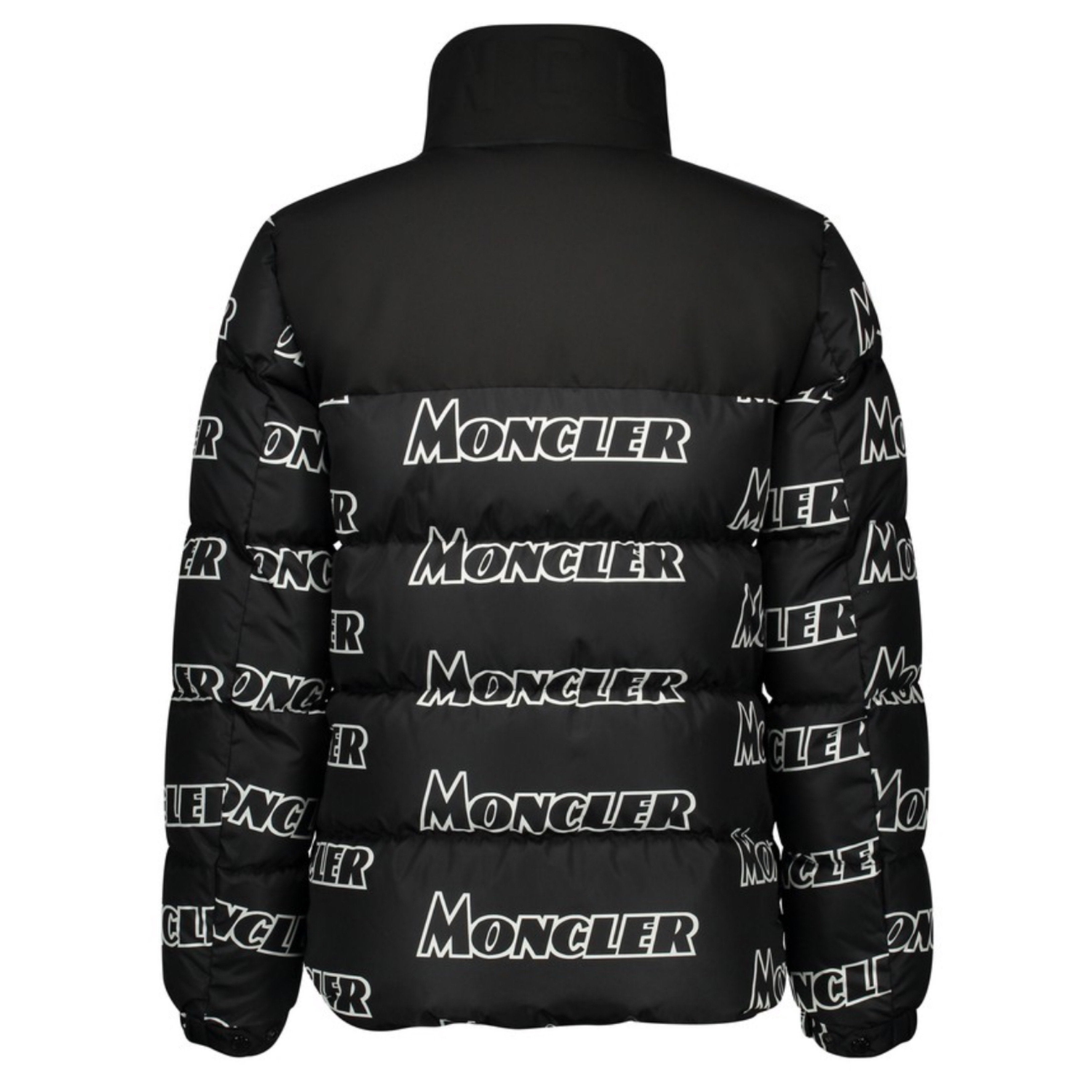 Moncler Faiveley Logo Print Quilted Down Jacket – DANYOUNGUK