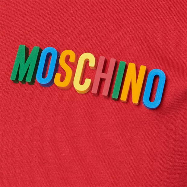 Moschino Red Logo T-Shirt T-Shirt Moschino 