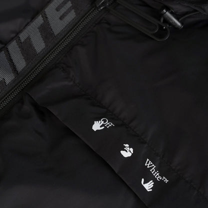 Off-White Black Industrial Zip Raincoat Coats & Jackets Moncler 