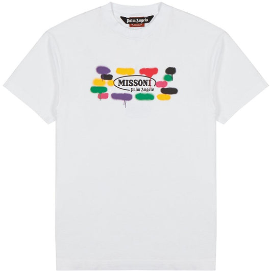 Palm Angels x Missoni White Logo T-Shirt T-Shirt Missoni 