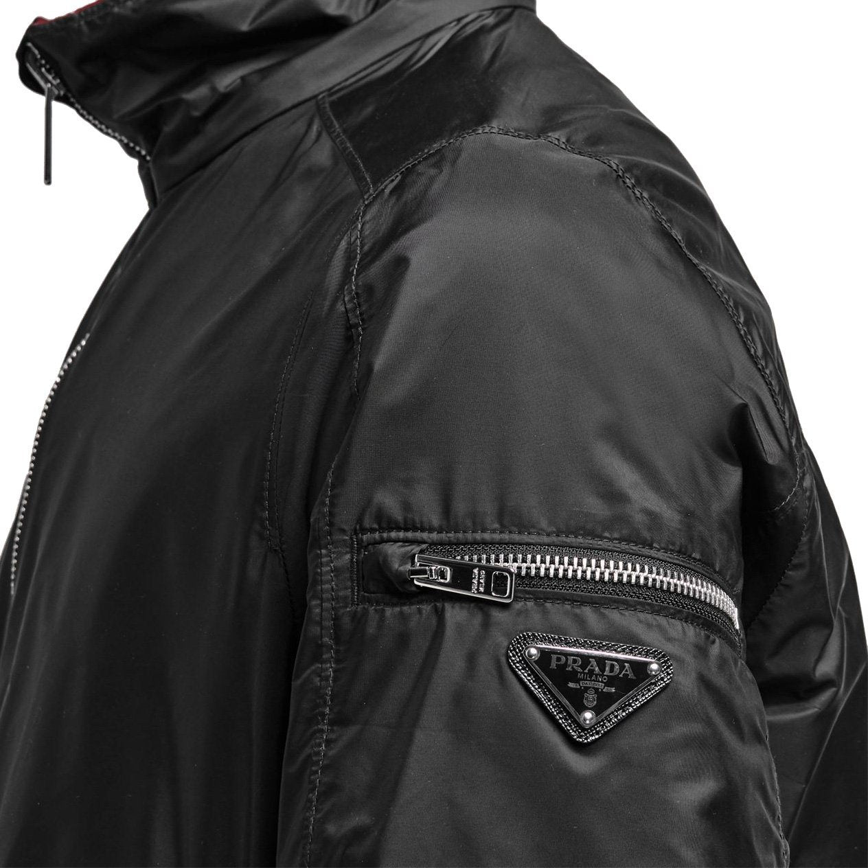 Prada Black Reversible Nylon Jacket Jacket Prada 