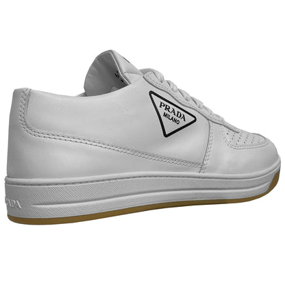 Prada White Leather Logo Trainers Trainers Prada 
