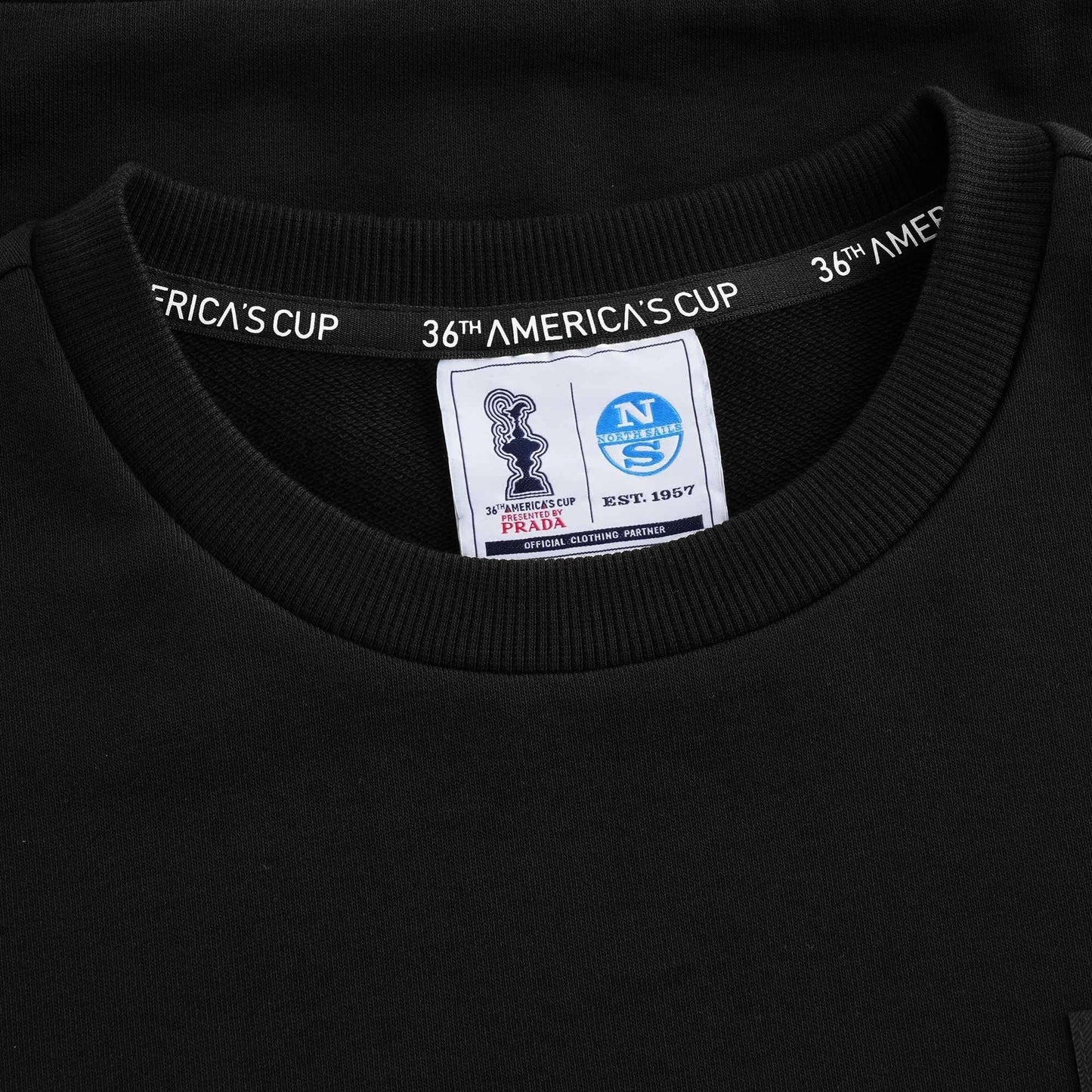 Prada x North Sails Black Sweatshirt Sweatshirt Prada 