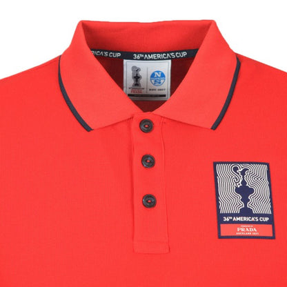 Prada x North Sails Red Polo Shirt Polo Shirt Prada 