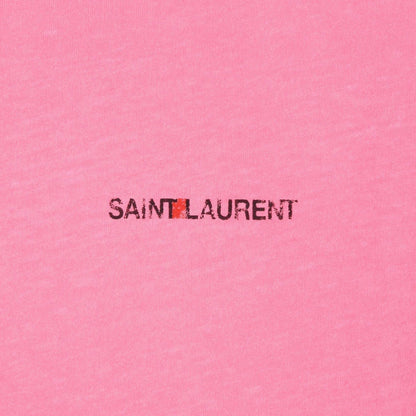 Saint Laurent Pink Logo Tee T-Shirt Saint Laurent 