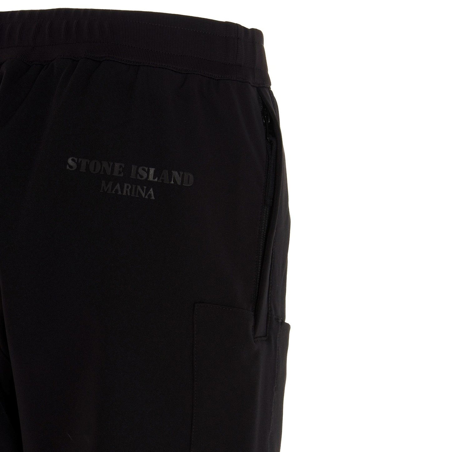 Stone Island Black Marina Cargo Pants Cargo Pants Stone Island 