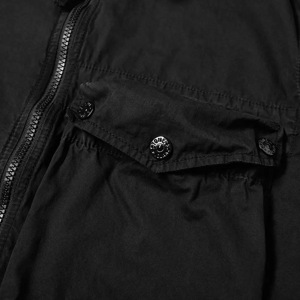 Stone Island Black Zip Pocket Overshirt – DANYOUNGUK