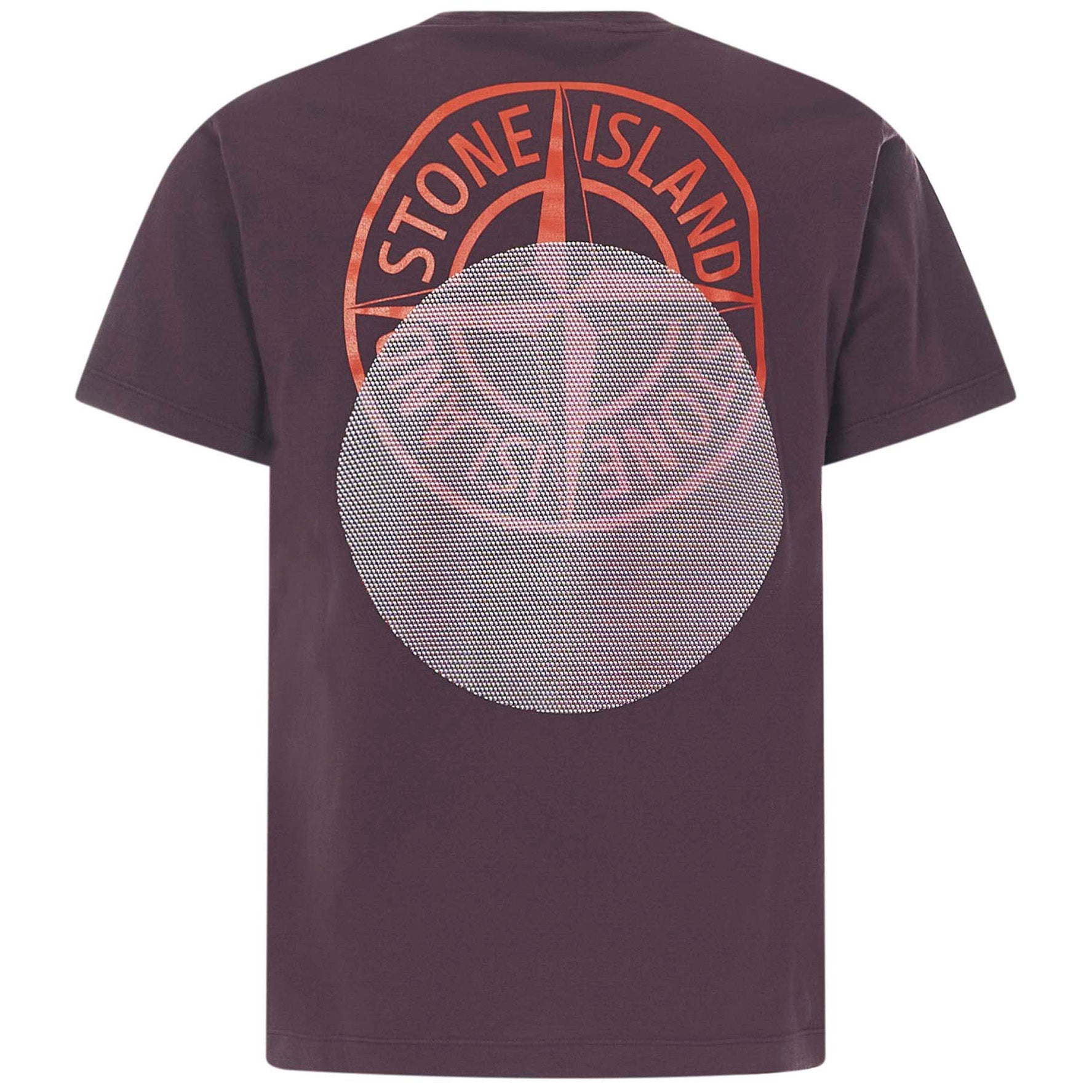 Stone Island Burgundy Logo T-Shirt T-Shirt Stone Island 