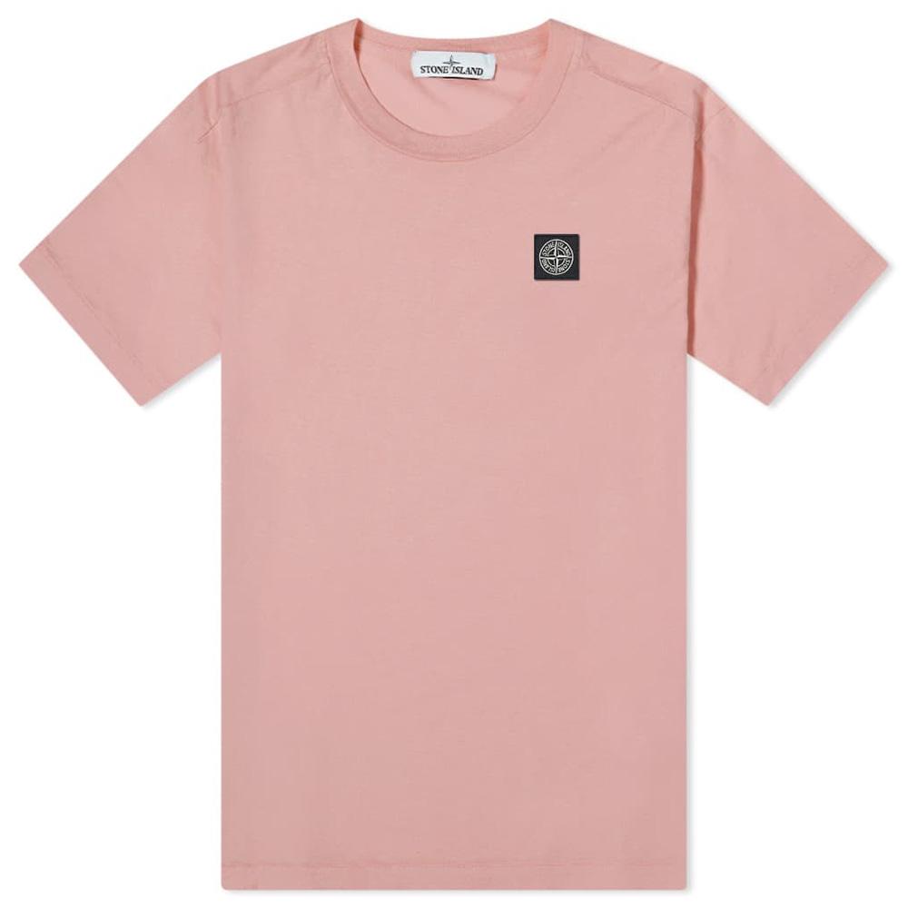 Stone Island Pink Patch Logo T-Shirt T-Shirt Stone Island 