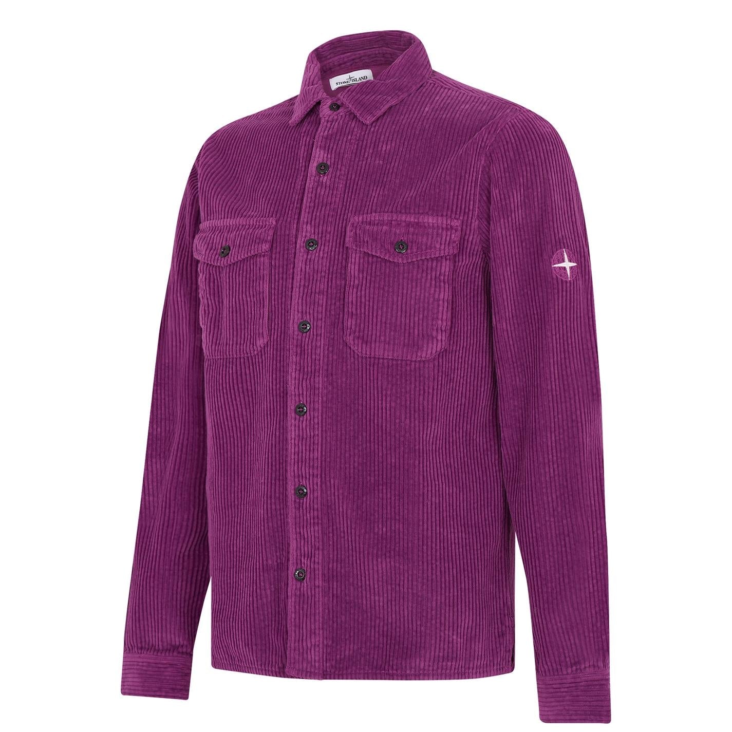 Stone island sales overshirt purple