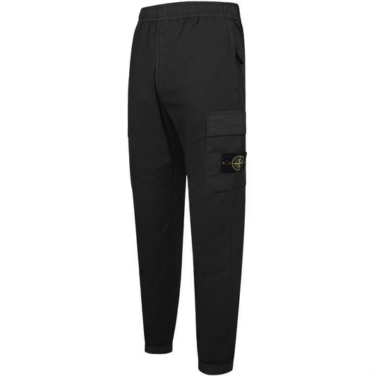 Stone Island Black Cuffed Cargo - DANYOUNGUK