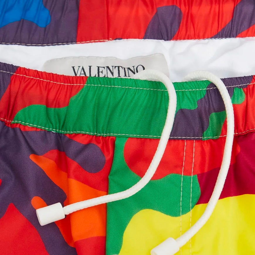 Valentino camouflage best sale swim shorts