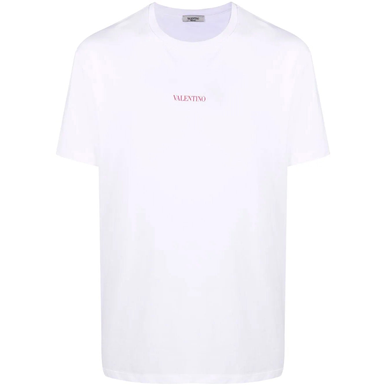 Valentino White Central Logo T-Shirt – DANYOUNGUK