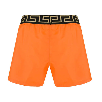 Versace Orange Baroque Icon Swimshorts Swimwear Versace 