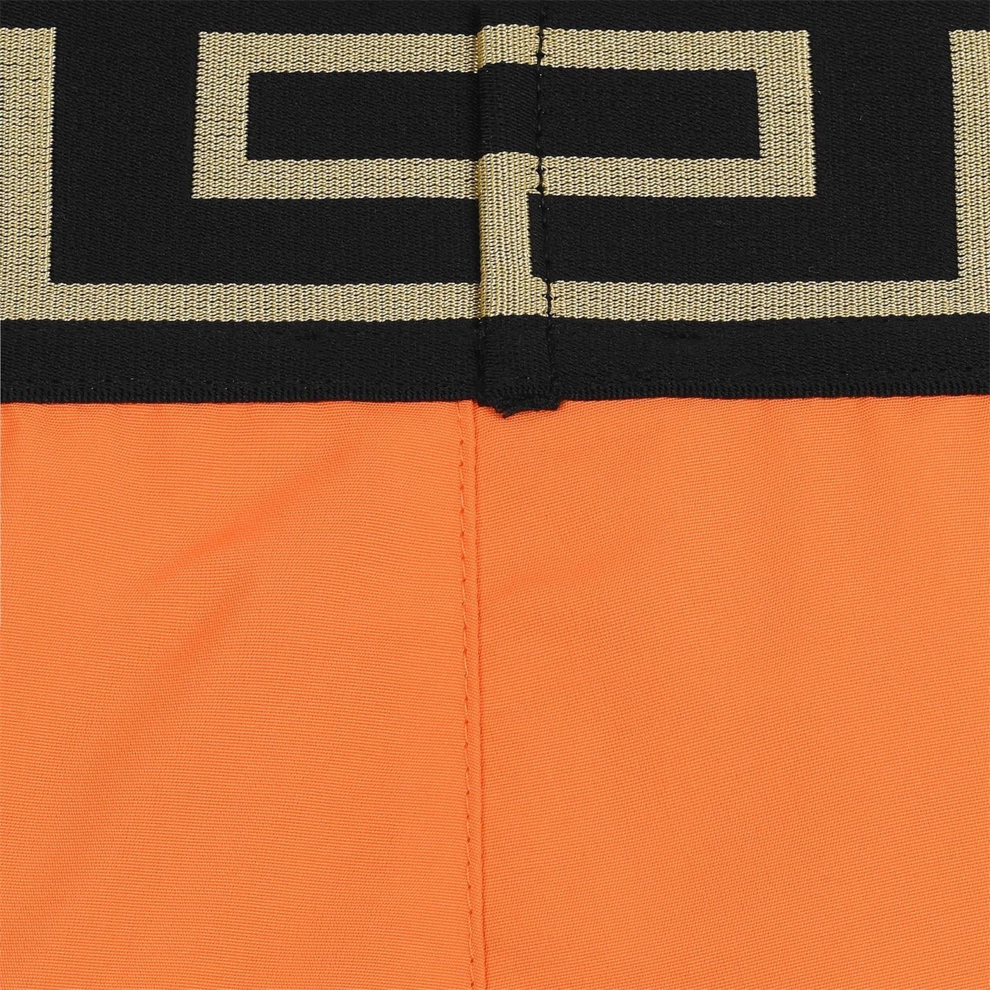 Versace Orange Baroque Icon Swimshorts Swimwear Versace 