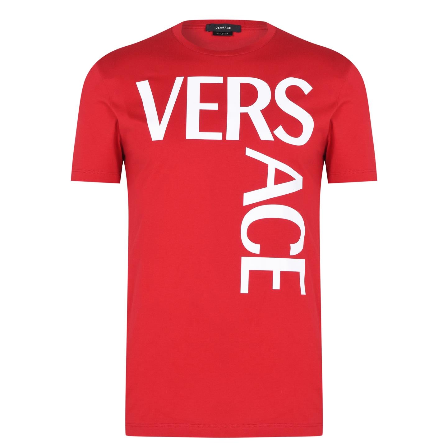 Versace Red Logo T-Shirt T-Shirt Versace 