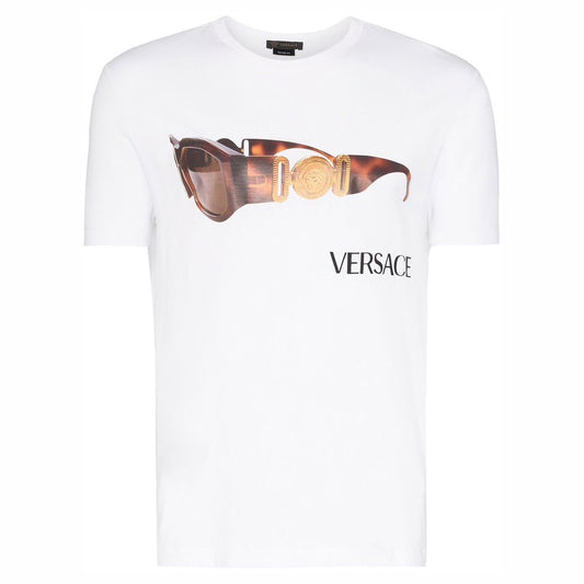 Versace White Biggie Print T-Shirt T-Shirt Versace 