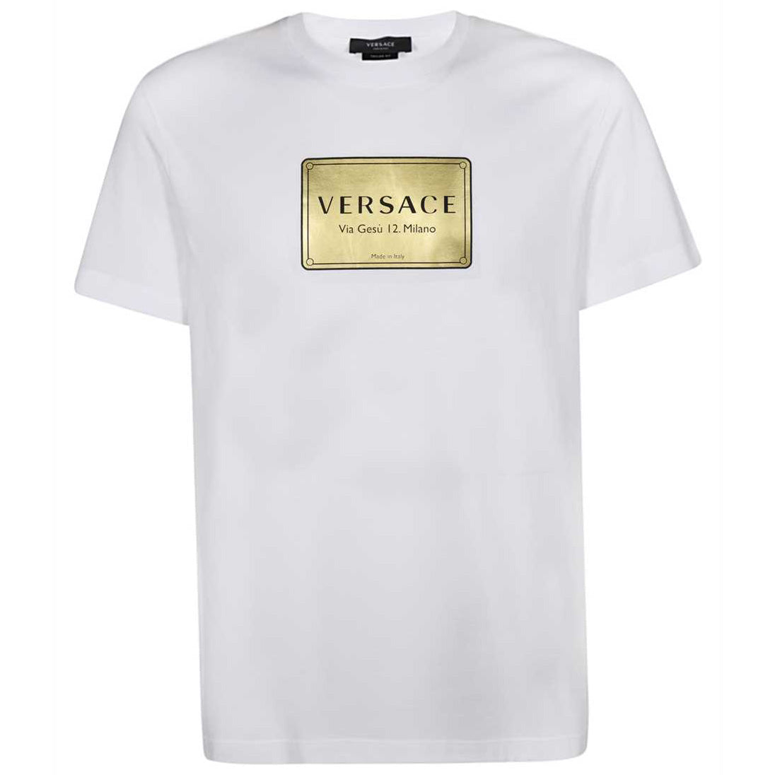 Versace White Graphic T-Shirt – DANYOUNGUK