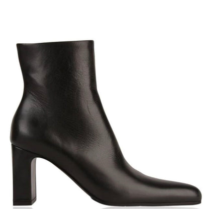 Womens Balenciaga Black Leather Ankle Boots Womens Boots Balenciaga 