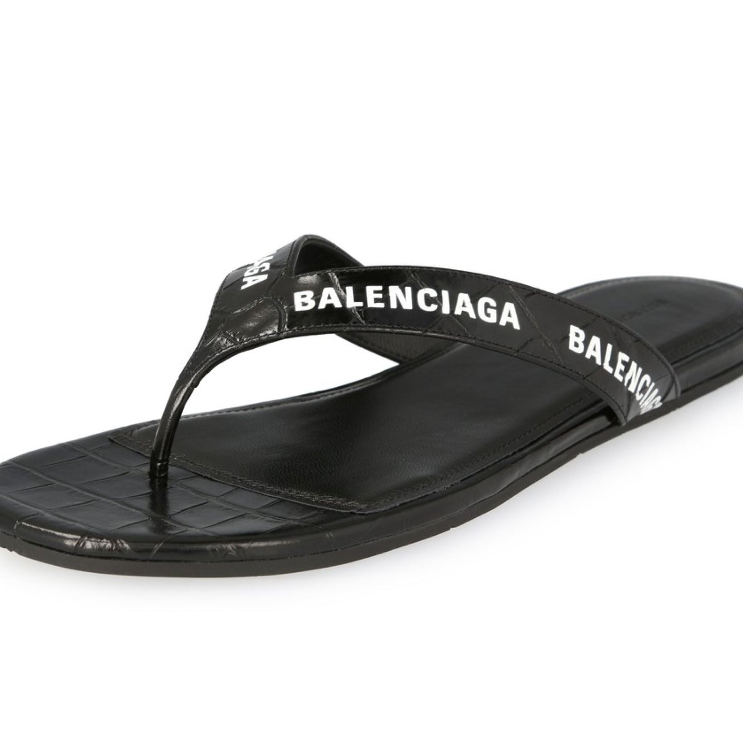 Womens Balenciaga Croc Effect Sandals Womens Sliders Balenciaga 