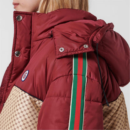 Womens Gucci GG Parachute Padded Jacket Womens Coat Gucci 