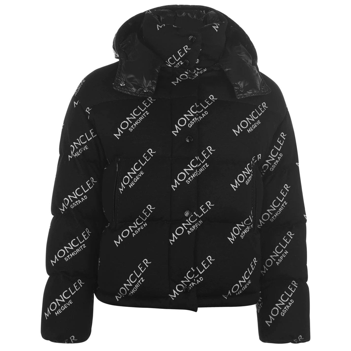 Womens Moncler Caille Logo Down Coat Womens Coat Moncler 