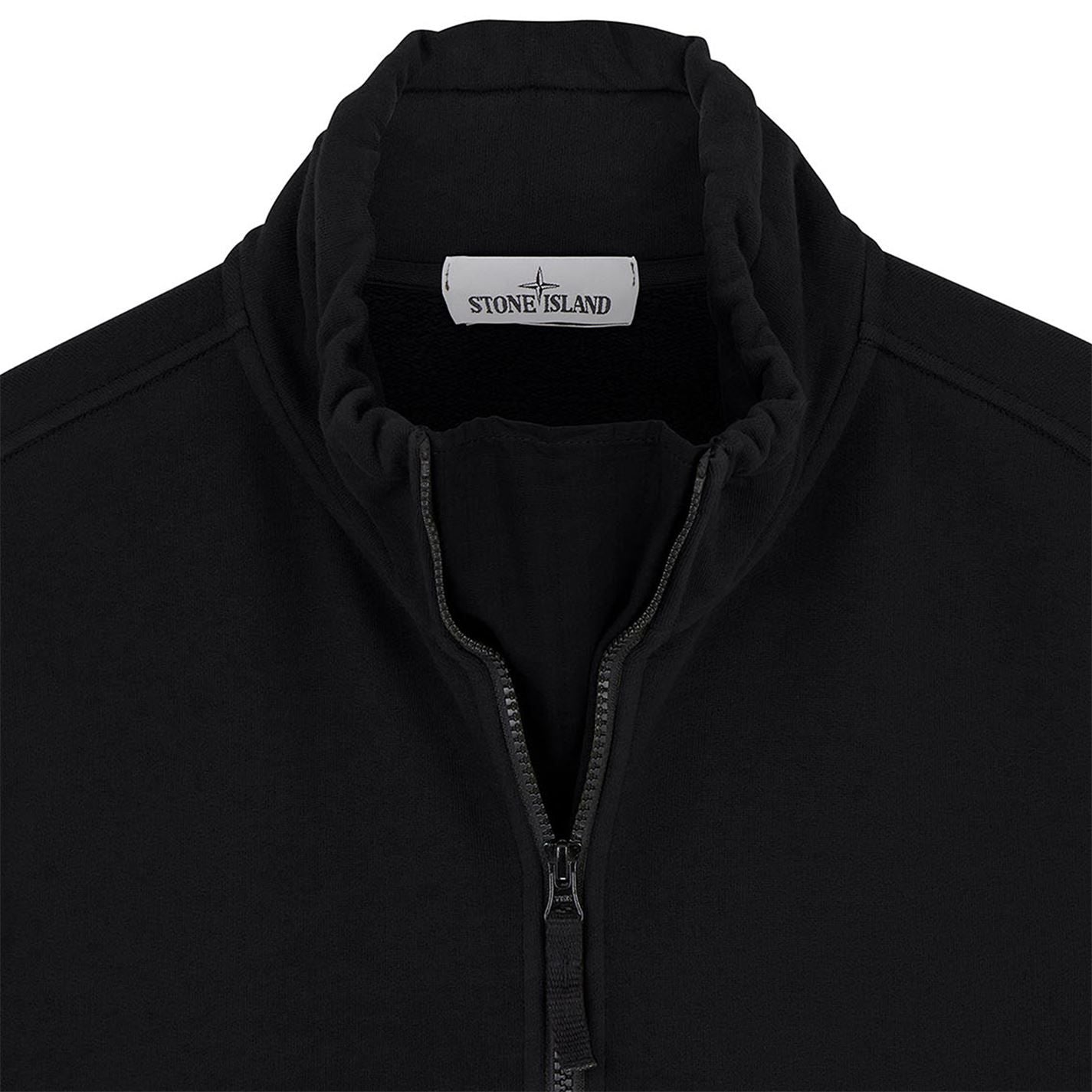 Stone Island Black 1/4 Zip Utility Sweatshirt – DANYOUNGUK