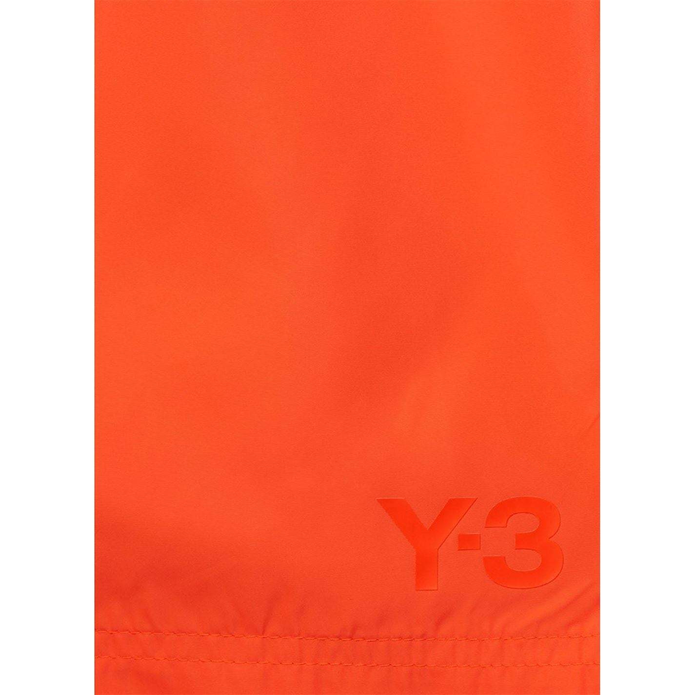 Y3 Orange Logo Swimshorts Swimwear Y3 